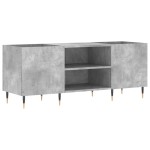 vidaXL Dulap pentru discuri gri beton, 121x38x48 cm, lemn prelucrat vidaXL Dulap pentru discuri gri beton, 121x38x48 cm, lemn prelucrat