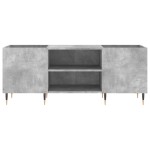 vidaXL Dulap pentru discuri gri beton, 121x38x48 cm, lemn prelucrat vidaXL Dulap pentru discuri gri beton, 121x38x48 cm, lemn prelucrat