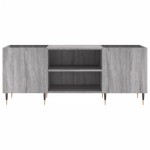vidaXL Dulap pentru discuri gri sonoma, 121x38x48 cm, lemn prelucrat vidaXL Dulap pentru discuri gri sonoma, 121x38x48 cm, lemn prelucrat