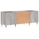vidaXL Dulap pentru discuri gri sonoma, 121x38x48 cm, lemn prelucrat vidaXL Dulap pentru discuri gri sonoma, 121x38x48 cm, lemn prelucrat