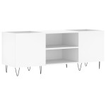 vidaXL Comodă discuri, alb, 121x38x48 cm, lemn prelucrat vidaXL Comodă discuri, alb, 121x38x48 cm, lemn prelucrat