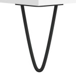 vidaXL Comodă discuri, alb, 121x38x48 cm, lemn prelucrat vidaXL Comodă discuri, alb, 121x38x48 cm, lemn prelucrat