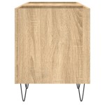 vidaXL Dulap pentru discuri stejar sonoma 121x38x48 cm, lemn prelucrat