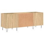 vidaXL Dulap pentru discuri stejar sonoma 121x38x48 cm, lemn prelucrat