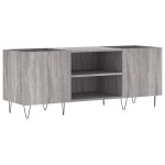 vidaXL Dulap pentru discuri gri sonoma, 121x38x48 cm, lemn prelucrat