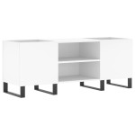 vidaXL Comodă discuri, alb, 121x38x48 cm, lemn prelucrat vidaXL Comodă discuri, alb, 121x38x48 cm, lemn prelucrat