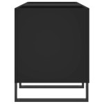 vidaXL Comodă discuri, negru, 121x38x48 cm, lemn prelucrat vidaXL Comodă discuri, negru, 121x38x48 cm, lemn prelucrat