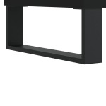 vidaXL Comodă discuri, negru, 121x38x48 cm, lemn prelucrat vidaXL Comodă discuri, negru, 121x38x48 cm, lemn prelucrat