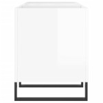 vidaXL Dulapuri pentru discuri alb lucios 121x38x48 cm, lemn prelucrat