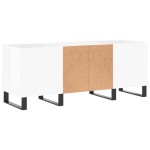 vidaXL Dulapuri pentru discuri alb lucios 121x38x48 cm, lemn prelucrat
