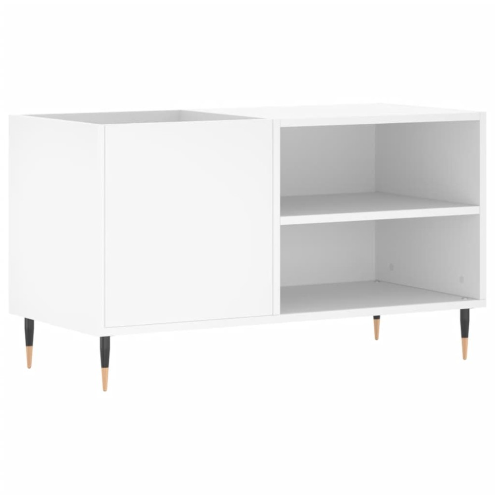 vidaXL Dulap de discuri, alb, 85x38x48 cm, lemn prelucrat