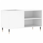 vidaXL Dulap de discuri, alb, 85x38x48 cm, lemn prelucrat
