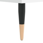 vidaXL Dulap de discuri, alb, 85x38x48 cm, lemn prelucrat