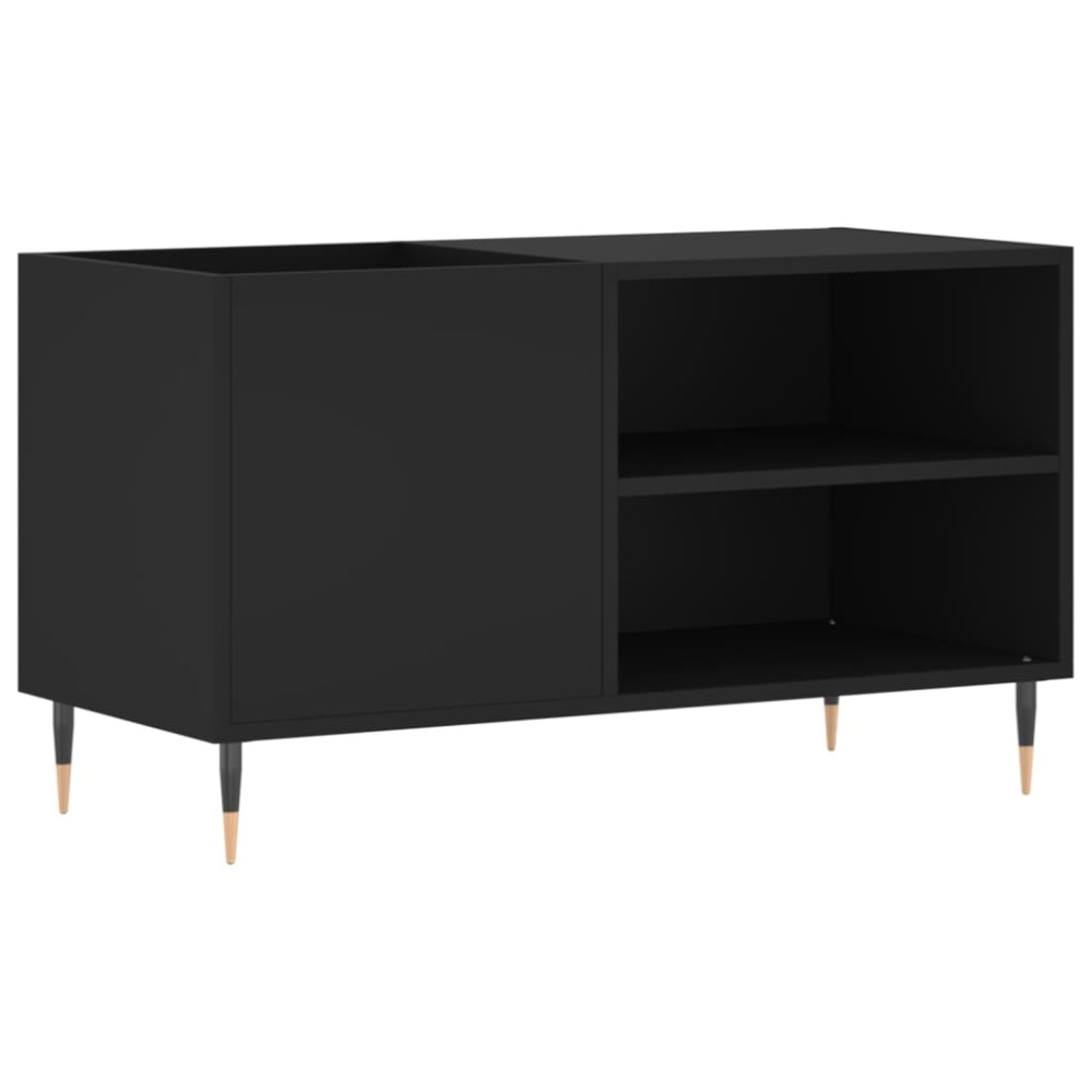 vidaXL Dulap pentru discuri, negru, 85x38x48 cm, lemn prelucrat