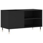vidaXL Dulap pentru discuri, negru, 85x38x48 cm, lemn prelucrat vidaXL Dulap pentru discuri, negru, 85x38x48 cm, lemn prelucrat