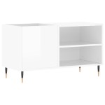 vidaXL Dulapuri pentru discuri alb lucios 85x38x48 cm lemn prelucrat