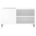 vidaXL Dulapuri pentru discuri alb lucios 85x38x48 cm lemn prelucrat
