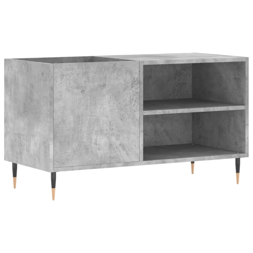 vidaXL Dulap de discuri, gri beton, 85x38x48 cm, lemn prelucrat