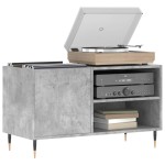 vidaXL Dulap de discuri, gri beton, 85x38x48 cm, lemn prelucrat