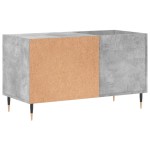 vidaXL Dulap de discuri, gri beton, 85x38x48 cm, lemn prelucrat