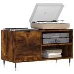 vidaXL Dulap pentru discuri stejar afumat 85x38x48 cm lemn prelucrat vidaXL Dulap pentru discuri stejar afumat 85x38x48 cm lemn prelucrat
