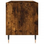 vidaXL Dulap pentru discuri stejar afumat 85x38x48 cm lemn prelucrat vidaXL Dulap pentru discuri stejar afumat 85x38x48 cm lemn prelucrat