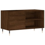 vidaXL Dulap pentru discuri stejar maro, 85x38x48 cm, lemn prelucrat