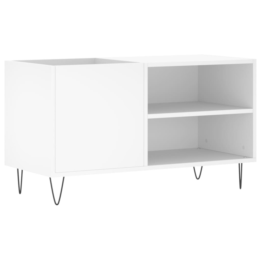 vidaXL Dulap de discuri, alb, 85x38x48 cm, lemn prelucrat