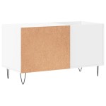 vidaXL Dulap de discuri, alb, 85x38x48 cm, lemn prelucrat