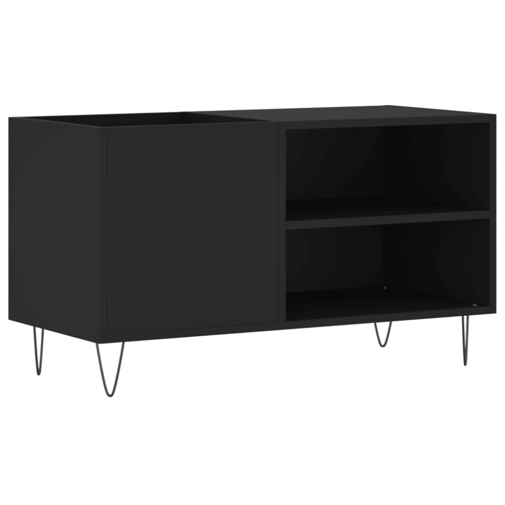 vidaXL Dulap pentru discuri, negru, 85x38x48 cm, lemn prelucrat