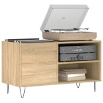 vidaXL Dulap pentru discuri stejar sonoma 85x38x48 cm lemn prelucrat
