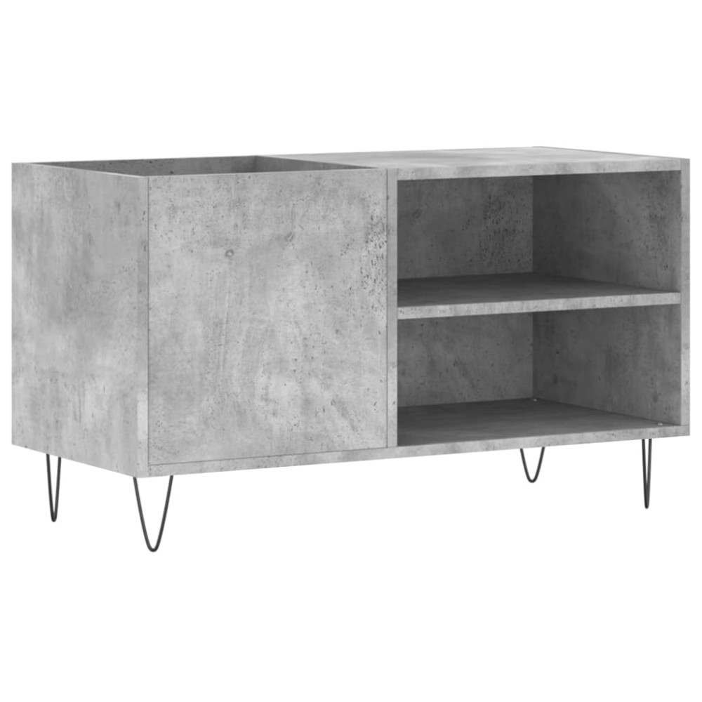 vidaXL Dulap de discuri, gri beton, 85x38x48 cm, lemn prelucrat