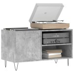 vidaXL Dulap de discuri, gri beton, 85x38x48 cm, lemn prelucrat
