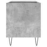 vidaXL Dulap de discuri, gri beton, 85x38x48 cm, lemn prelucrat