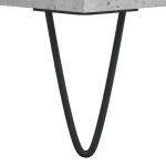 vidaXL Dulap de discuri, gri beton, 85x38x48 cm, lemn prelucrat