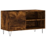 vidaXL Dulap pentru discuri stejar afumat 85x38x48 cm lemn prelucrat