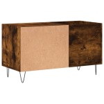 vidaXL Dulap pentru discuri stejar afumat 85x38x48 cm lemn prelucrat