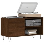 vidaXL Dulap pentru discuri stejar maro, 85x38x48 cm, lemn prelucrat vidaXL Dulap pentru discuri stejar maro, 85x38x48 cm, lemn prelucrat