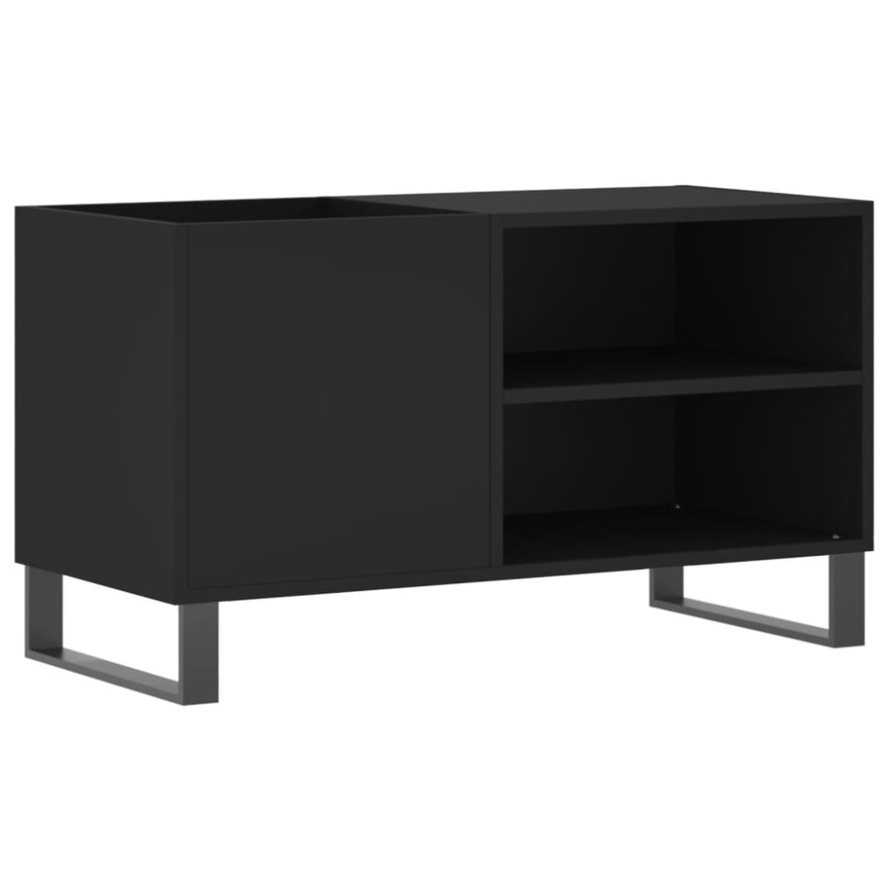 vidaXL Dulap pentru discuri, negru, 85x38x48 cm, lemn prelucrat