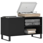 vidaXL Dulap pentru discuri, negru, 85x38x48 cm, lemn prelucrat