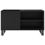 vidaXL Dulap pentru discuri, negru, 85x38x48 cm, lemn prelucrat