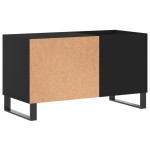 vidaXL Dulap pentru discuri, negru, 85x38x48 cm, lemn prelucrat