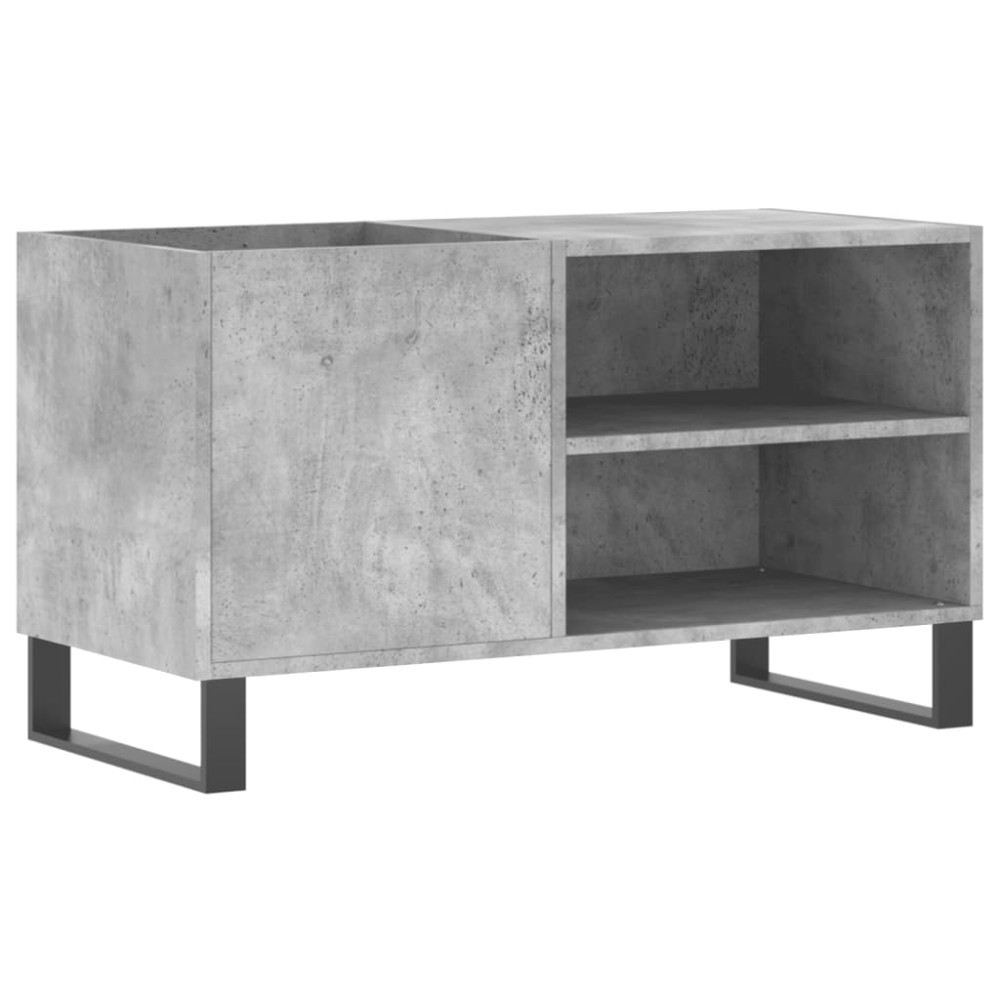 vidaXL Dulap de discuri, gri beton, 85x38x48 cm, lemn prelucrat