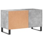 vidaXL Dulap de discuri, gri beton, 85x38x48 cm, lemn prelucrat