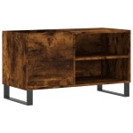 vidaXL Dulap pentru discuri stejar afumat 85x38x48 cm lemn prelucrat