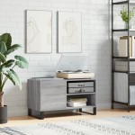 vidaXL Dulap pentru discuri gri sonoma 85x38x48 cm lemn prelucrat