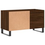 vidaXL Dulap pentru discuri stejar maro, 85x38x48 cm, lemn prelucrat