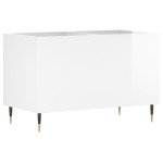 vidaXL Dulap pt discuri, alb extralucios 74,5x38x48 cm lemn prelucrat vidaXL Dulap pt discuri, alb extralucios 74,5x38x48 cm lemn prelucrat