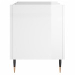 vidaXL Dulap pt discuri, alb extralucios 74,5x38x48 cm lemn prelucrat vidaXL Dulap pt discuri, alb extralucios 74,5x38x48 cm lemn prelucrat
