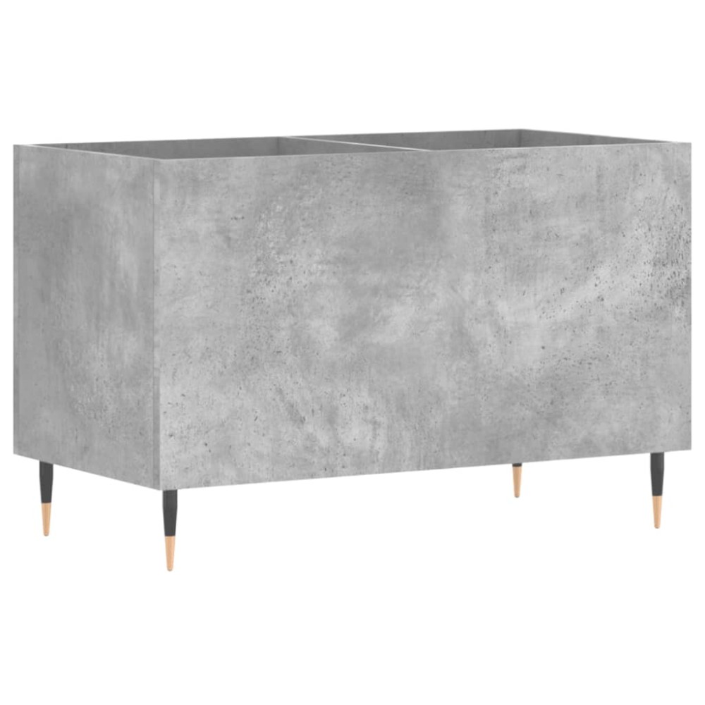 vidaXL Dulap pentru discuri, gri beton, 74,5x38x48 cm, lemn prelucrat